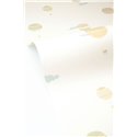 Beige Tapete mit Kinder-Heißluftballons · Caselio Happy Kids Club 107650795