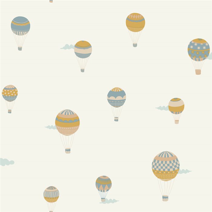 Papel pintado globos aerostáticos infantiles · Caselio Happy Kids Club 107654689