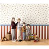 Papel pintado infantil de perros salchichas multicolor · Caselio Happy Kids Club 107680864