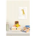 Papel pintado infantil rayas beige y blanco · Caselio Happy Kids Club 107690121
