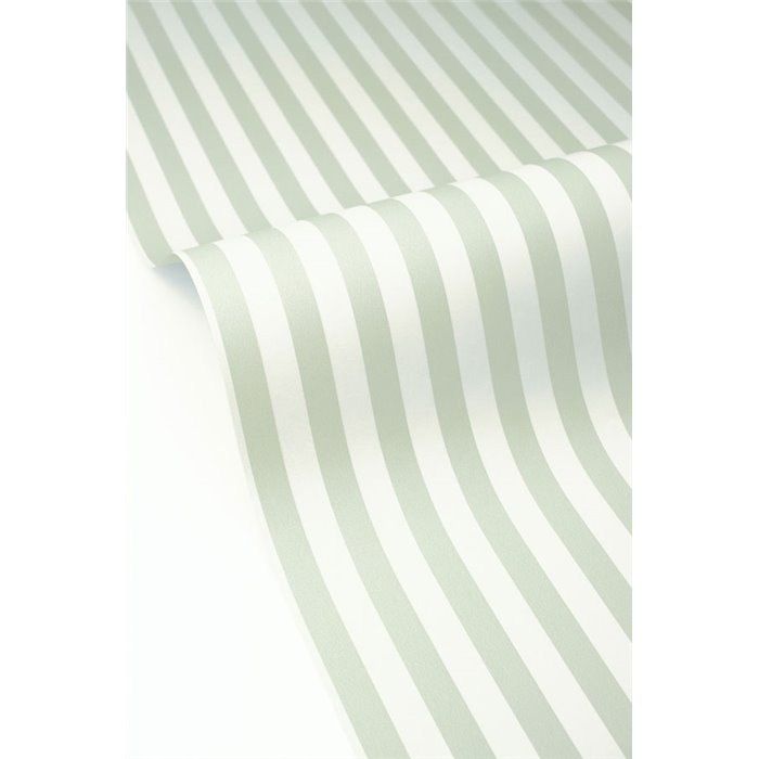 Papel pintado infantil rayas verde pastel · Caselio Happy Kids Club 107690434