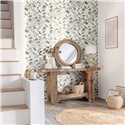 Elegante florale Tapete in Blau und Gold · Caselio Blue Shades 102656260