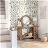 Papel pintado floral elegante en tonos azules y dorados · Caselio Blue Shades 102656260