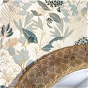 Elegante florale Tapete in Blau und Gold · Caselio Blue Shades 102656260