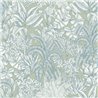Tropical wallpaper with soft green foliage · Caselio Blue Shades 107486070