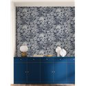 Papel pintado hojas tropicales azul oscuro · Caselio Blue Shades 107486160