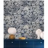 Papel pintado hojas tropicales azul oscuro · Caselio Blue Shades 107486160