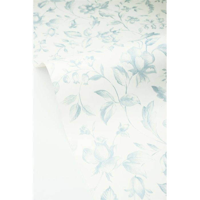 Toile de Jouy floral blue wallpaper · Caselio Blue Shades 107506000
