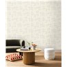 Geometric fine line wallpaper in blue and beige · Caselio Blue Shades 107526019