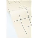 Geometrische Tapete mit feinen Linien in Blau und Beige · Caselio Blue Shades 107526019