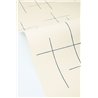 Papel pintado geométrico de líneas finas azul y beige · Caselio Blue Shades 107526019