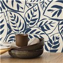 Papel pintado hojas tropicales azul · Caselio Blue Shades 107556012