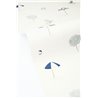 Nautische Tapete mit blauen und weißen Sonnenschirmen · Caselio Blue Shades 107566066