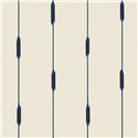 Papel pintado ikat azul con efecto textil · Caselio Blue Shades 107776010