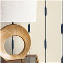 Blaue Ikat-Tapete mit Textileffekt · Caselio Blue Shades 107776010