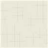 Beige Tapete mit gekreuzten Linien und Textiloptik