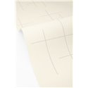 Papel pintado de líneas cruzadas beige con aspecto textil · Caselio Blue Shades 107521100
