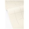 Papel pintado de líneas cruzadas beige con aspecto textil · Caselio Blue Shades 107521100