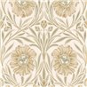 Papel pintado flores grandes stylizadas beige · Casamance Isadora 70370100
