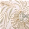 Wallpaper large stylized flowers in beige · Casamance Isadora 70370100