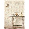 Klassische florale Tapete in Beige mit Metallic-Effekt · Casamance Isadora 70450508