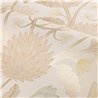 Classic floral wallpaper in beige with metallic finish · Casamance Isadora 70450508
