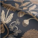 Elegant floral wallpaper in gold and black · Casamance Isadora 70450916