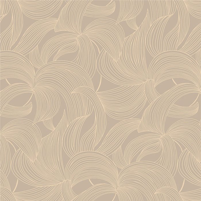 Papel pintado floral beige y dorado · Casamance Isadora 70681528