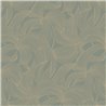 Metallic grey and gold floral wallpaper