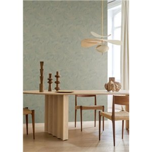 Metallic grey and gold floral wallpaper 2