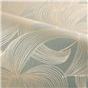 Metallic grey and gold floral wallpaper · Casamance Isadora 70681630
