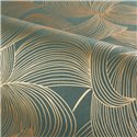 Papel pintado floral metálico verde elegante · Casamance Isadora 70681732