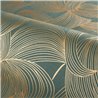 Elegant metallic floral green wallpaper · Casamance Isadora 70681732