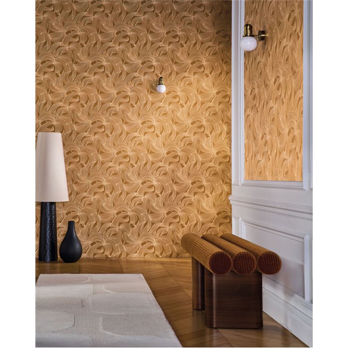 Elegant gold floral wallpaper · Casamance Isadora 70681834