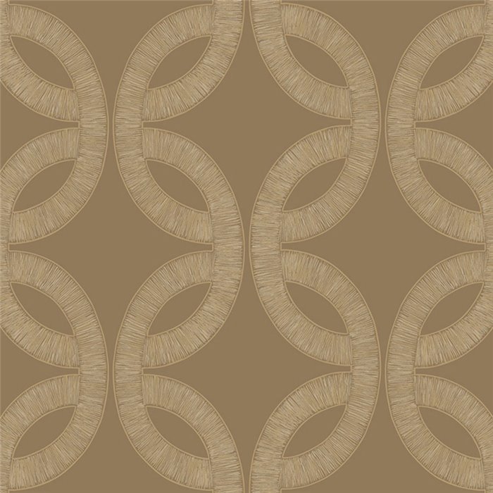 Papel pintado geométrico beige con relieve · Casamance Isadora 70692140