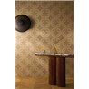 Papel pintado geométrico beige con relieve · Casamance Isadora 70692140
