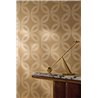 Papel pintado geométrico beige con relieve · Casamance Isadora 70692140
