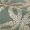 Metallic geometric green wallpaper · Casamance Isadora 70692242