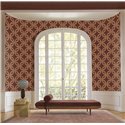 Papier peint géométrique marron métallique · Casamance Isadora 70692344