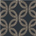 Golden and Dark Blue Geometric Wallpaper · Casamance Isadora 70692446