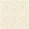 Papel pintado arabesco texturizado beige y dorado