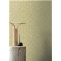 Papier peint arabesque vert métallisé · Casamance Isadora 75821120