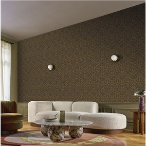 Black and Gold Arabesque Wallpaper 2