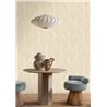 Metallische Tapete mit stilisierten Blättern in Beige · Casamance Isadora 74772548