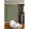 Art deco wallpaper with green and gold leaves · Casamance Isadora 74772752