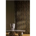 Art-déco Tapete mit goldenen stilisierten Blättern · Casamance Isadora 74772854