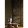 Art déco gold stylized leaves wallpaper · Casamance Isadora 74772854