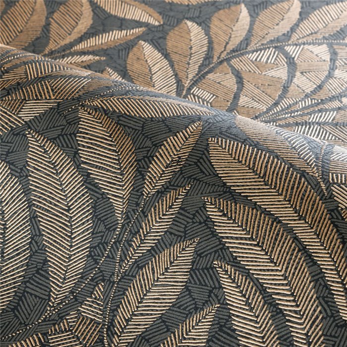 Art déco gold stylized leaves wallpaper · Casamance Isadora 74772854