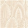 Papier peint palmettes texturées beige