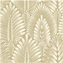Tapete mit Palmenblattmuster auf texturiertem Hintergrund · Casamance Lanzea 75470712